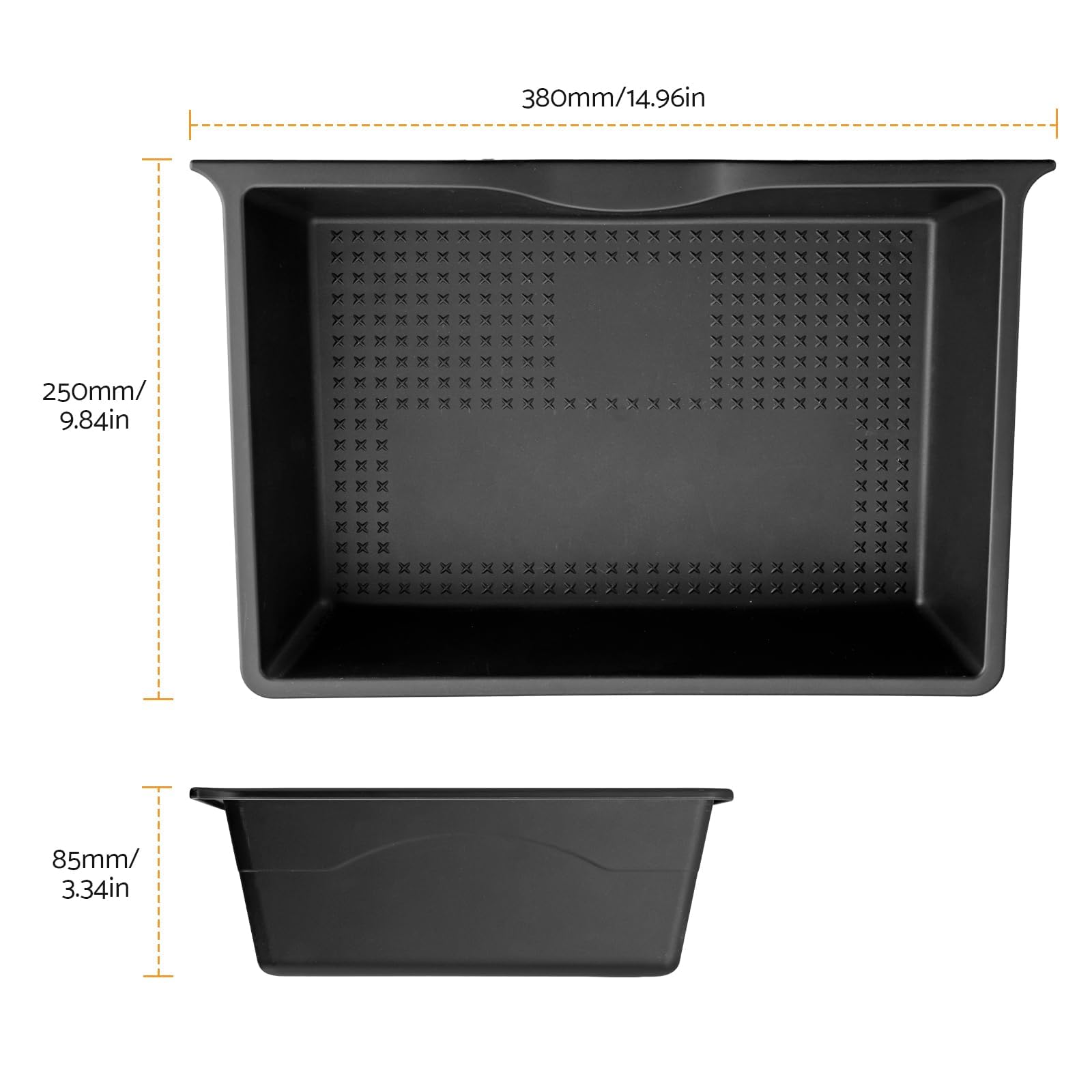 2PCS Model Y Für Tesla Sitz Organizer Box Rutschfeste Vordersitze Langlebiges Autozubehör Aufbewahrungsbox TPE-Material Hohe Temperaturbeständigkeit Zum Auto Ordentlich