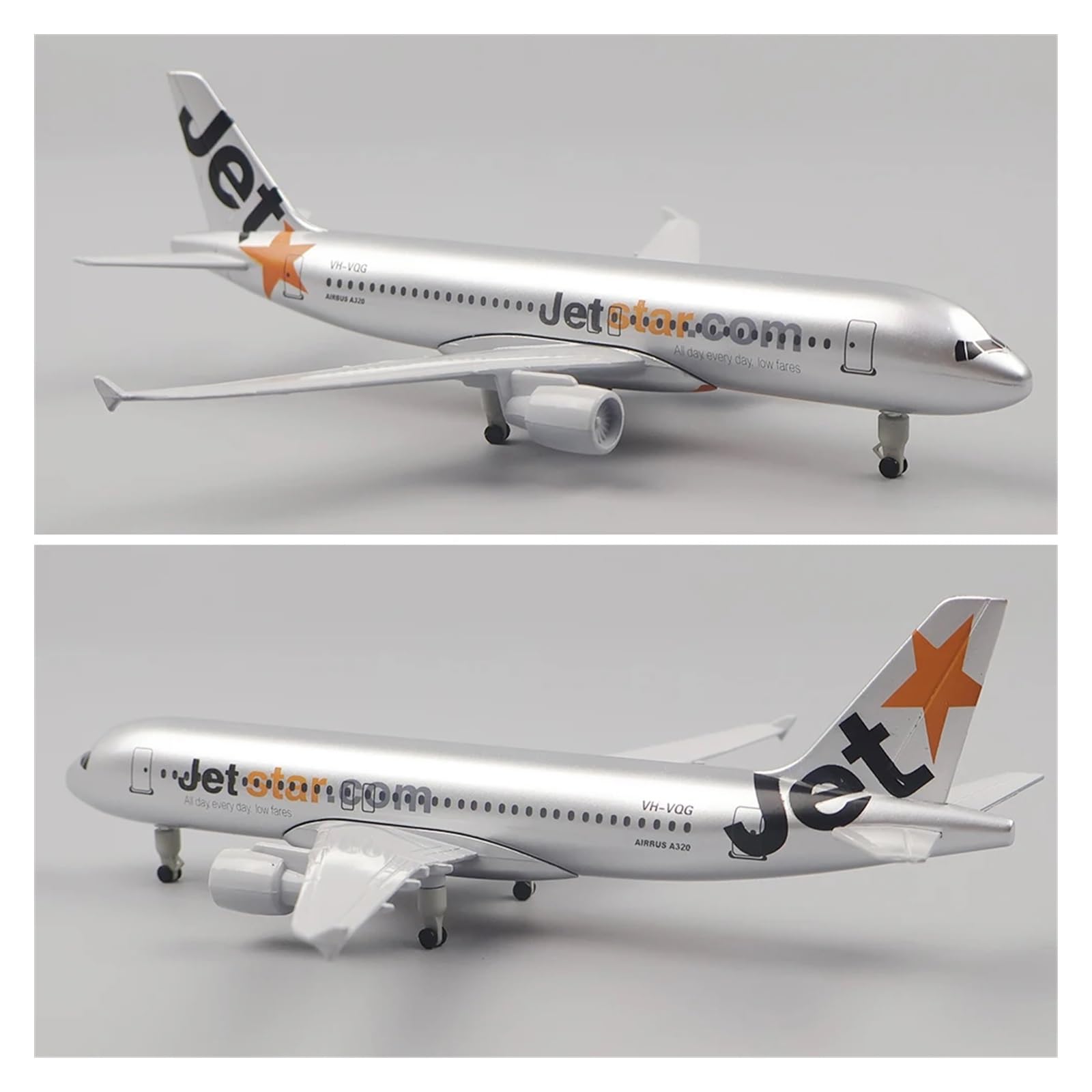 Amazon.co.jp: 模型飛行機 ジェットスター A320 金属レプリカ 合金素材