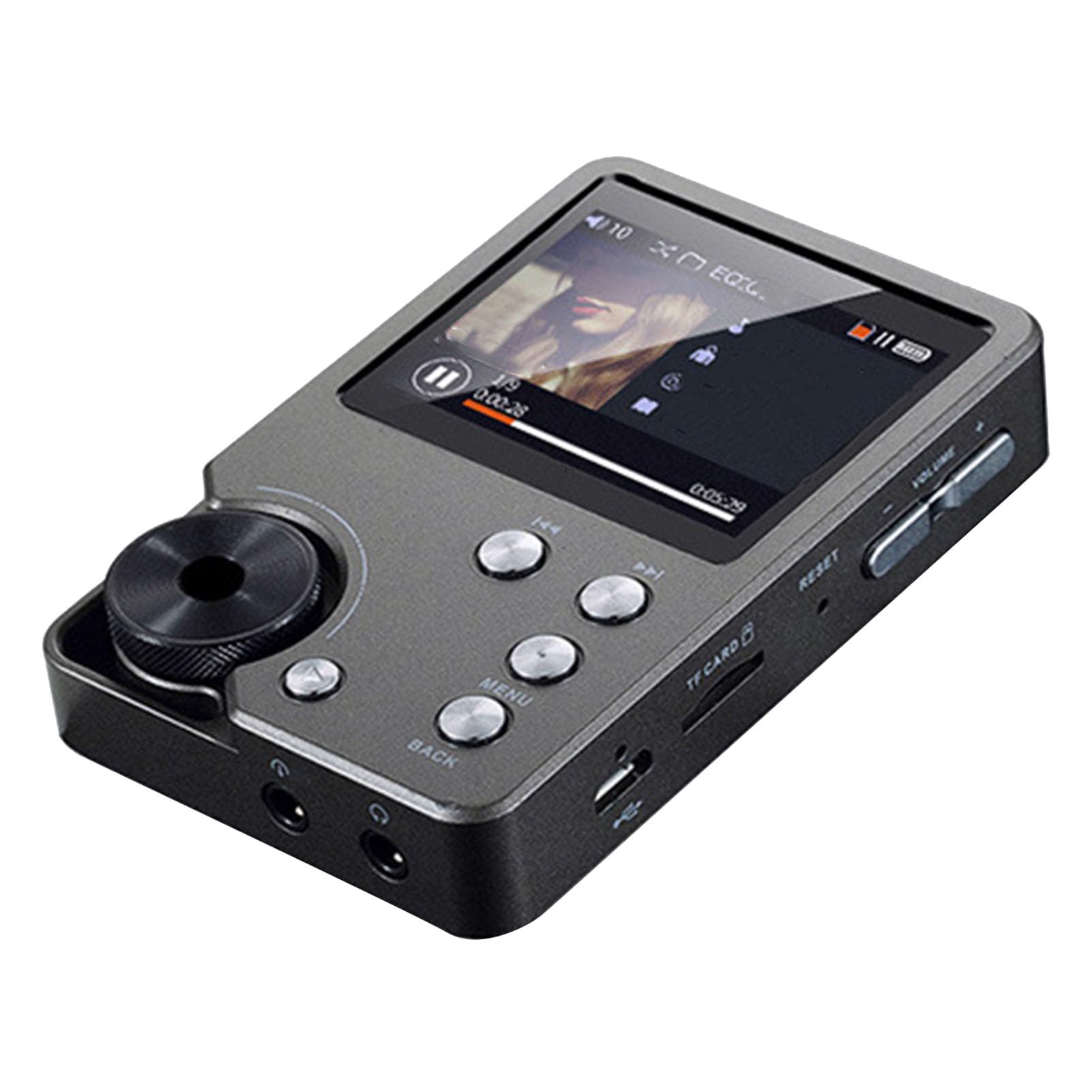 Generic Lettore Musicale Audio Digitale Ad Alta Risoluzione con Scheda di Memoria da 64 GB, Lettore Audio Portatile Hi-Fi per Appassionati di Musica, Display da 2,0 Pollici