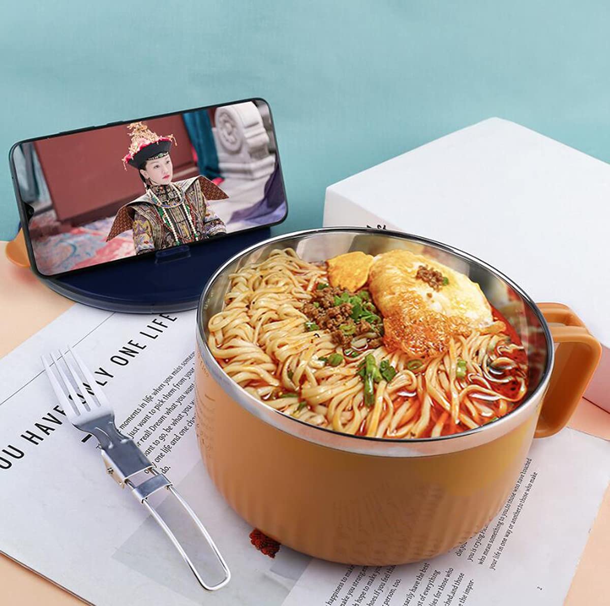 Ciotola riso noodle freddi acciaio inossidabile 21 cm argento