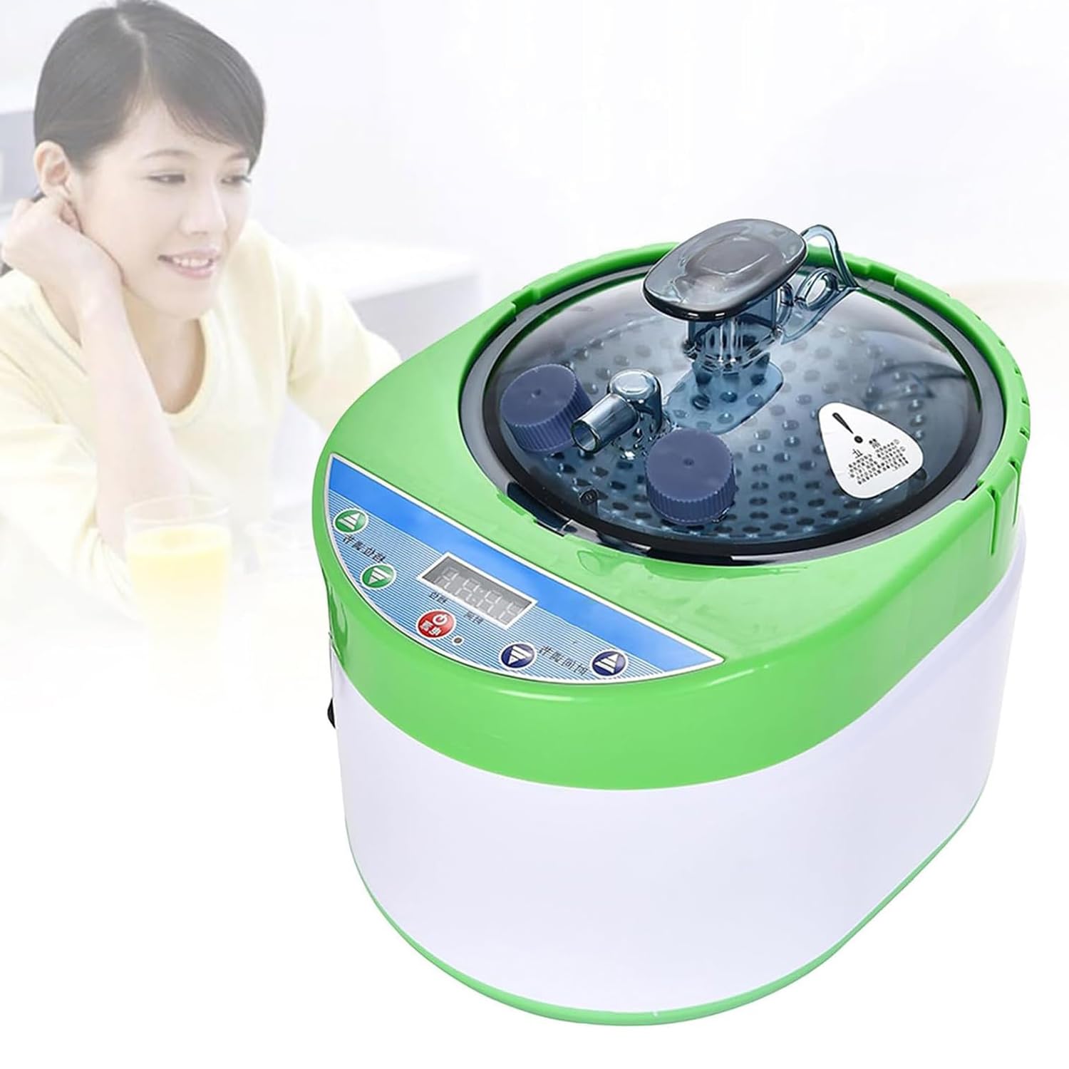 HLGKBYPortable Sauna Fumigation Machine, 2000W Home Spa Sauna Steam Generator with Remote Control, 1-16 Gears/Adjustable Time 1-99 Min, for Sauna Tent, Steam Bath Box