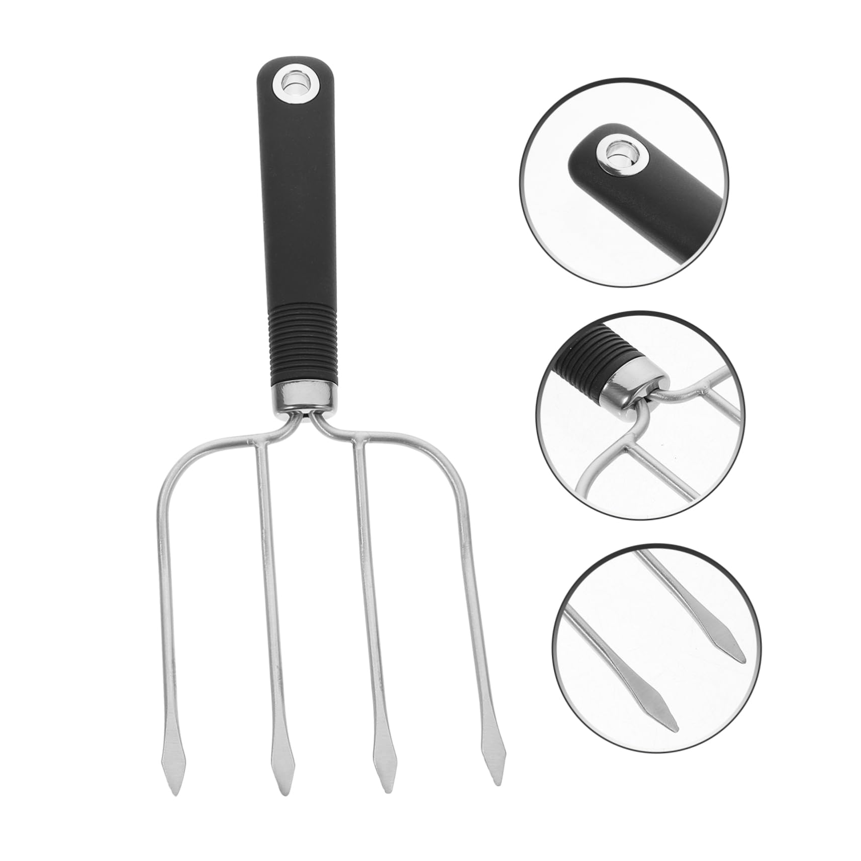 MAGICLULU Set Di 2 Forchette Da Barbecue in Acciaio Inossidabile Forchette Per Tacchino Per Arrosto Meccanismo Di Bloccaggio Per Intaglio