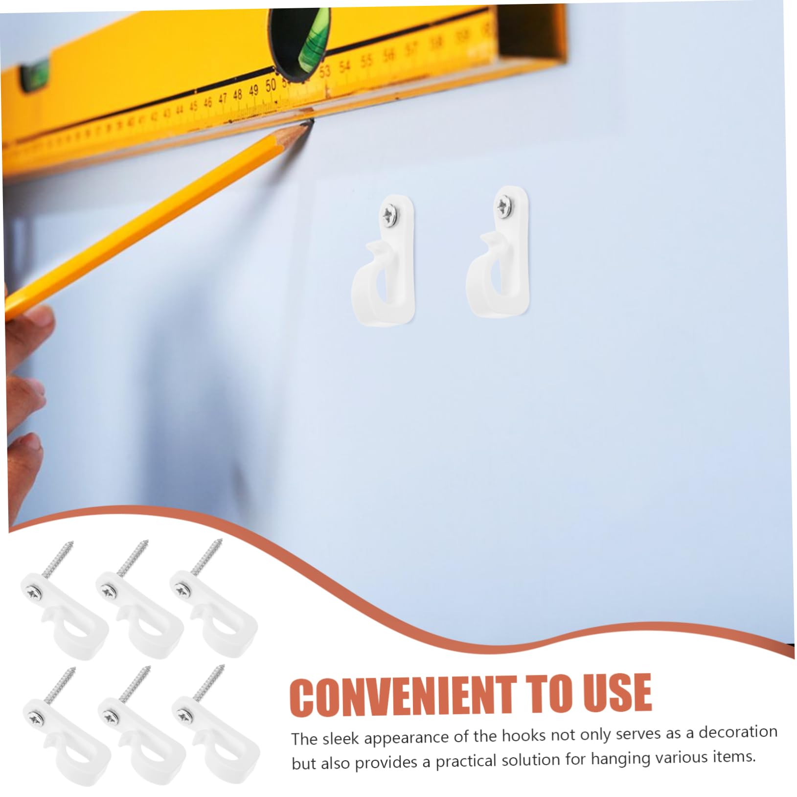 OUNONA 80 Sets Lighting Hooks Outdoor Hooks for Hanging Easy Installation for Led Strip