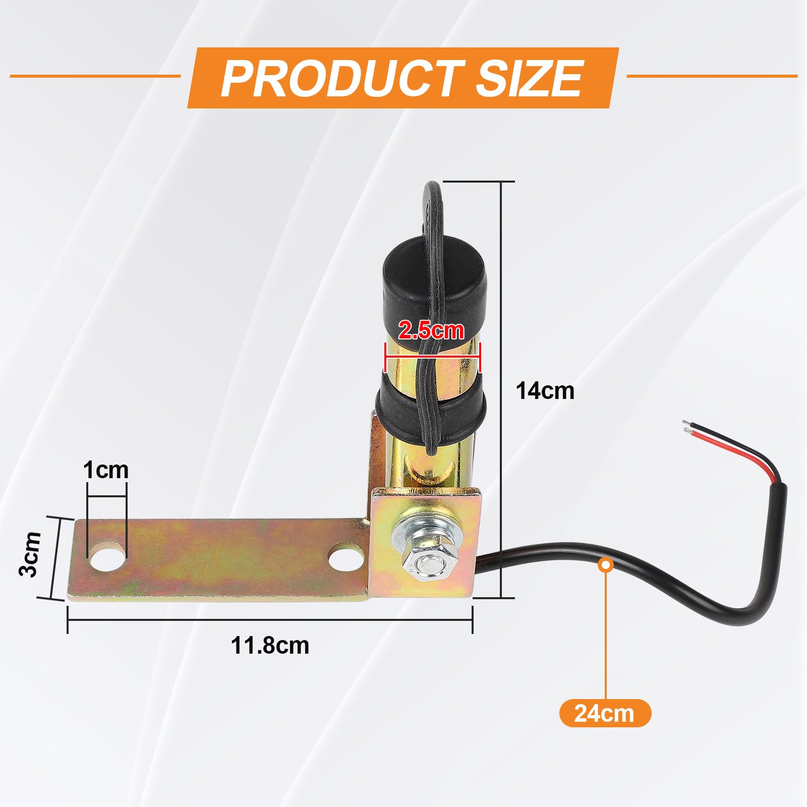 CPROSP Soporte Rotativo para Tractores Universal, Soporte Luz Giratoria con Cable y Tapa de Goma, Ángulo Ajustable