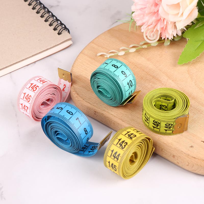 1pc Nähen Maßband Weiche Zufällige Farbe 150cm/60 Körper Mess Lineal Nähen Schneider Maßband Zentimeter Meter
