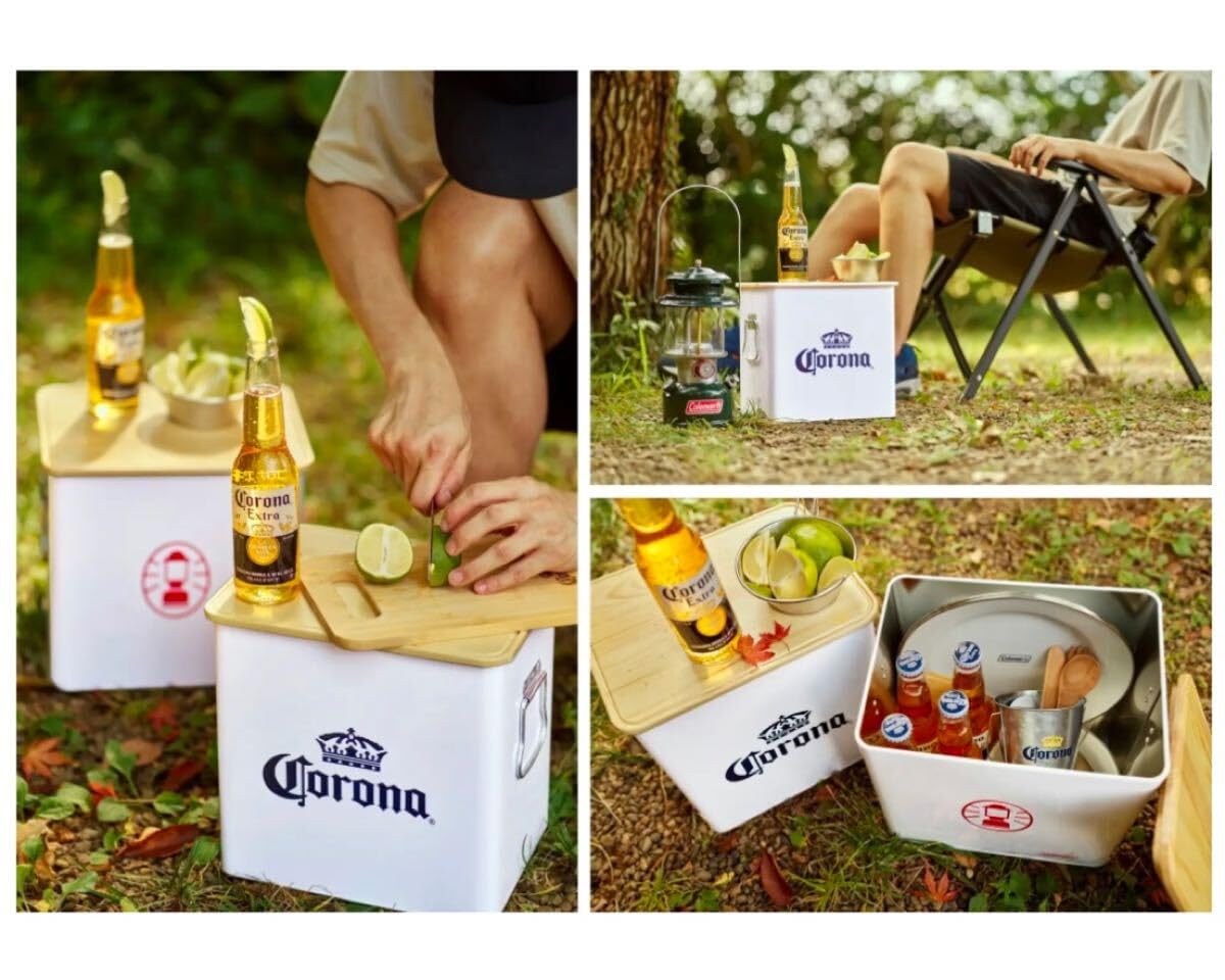 コロナビール×コールマン　キャンプコンテナ付き　ビール入り新品　2セット コールマン×コロナビール】今だけビールを12本買うと、限定