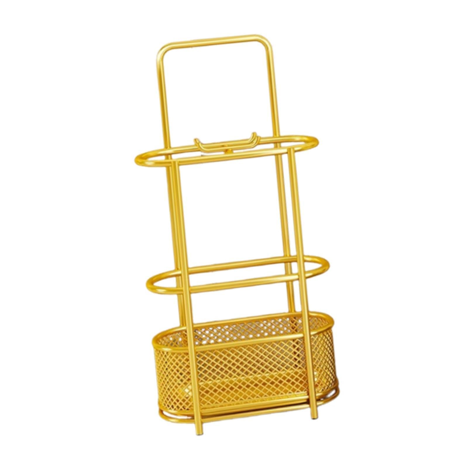 HYLYGFH Large Capacity Umbrella Stand - Portable Umbrella nizer Rack for Home, Office & Entryway - Stable Storage Bin in Elegant Gold Finish