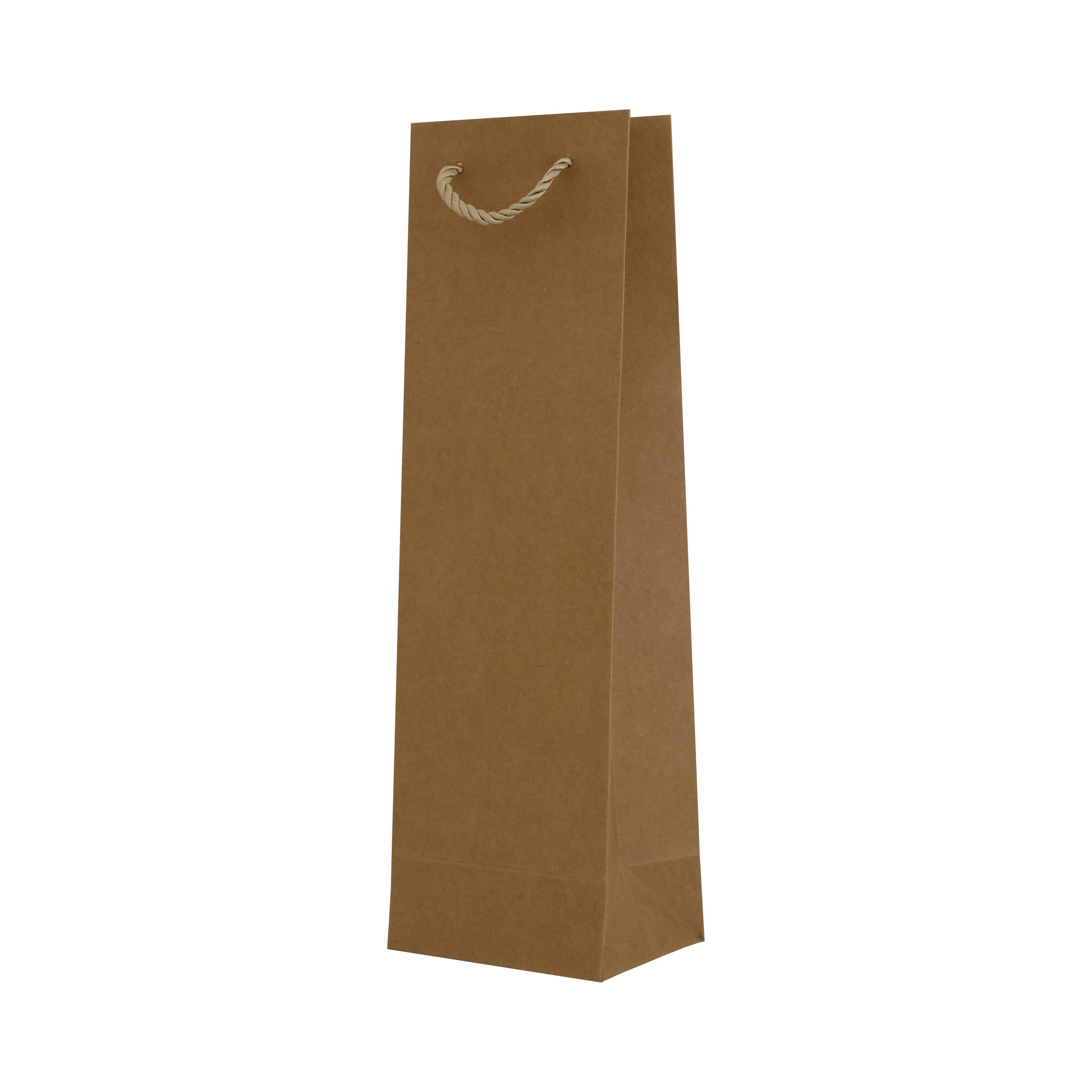 PROlac - Sacchetti regalo in carta kraft marrone per bottiglie di vino, confezione regalo e regalo in carta riciclata, confezione da 50 pezzi, in carta riciclata al 100%