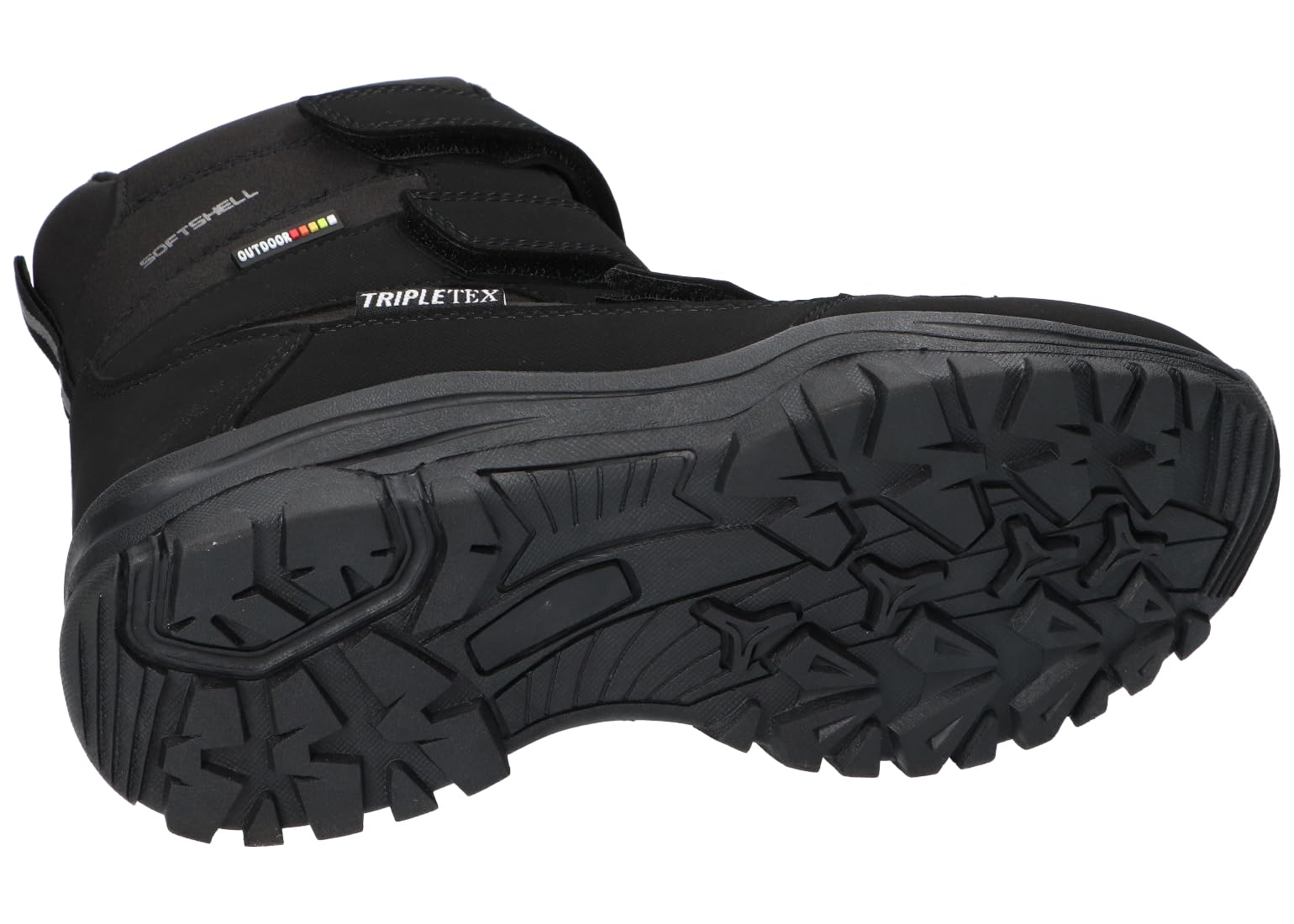SN65 OCIEPLANE TRAPERY BUTY ZIMOWE ŚNIEGOWCE NA RZEPY BLK 37