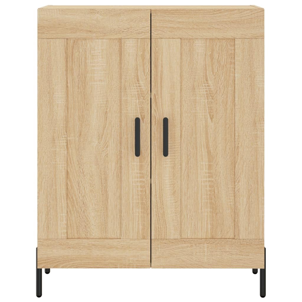 vidaXL Witrynka, dąb sonoma, 69,5x34x180 cm, materiał drewnopochodny