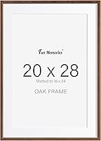 Vista 538 de Fun Memories Portarretratos de metal de 16 x 20 pulgadas con paspartú de 11 x 14 pulgadas, acabado de aluminio cepillado, parte delantera de vidrio