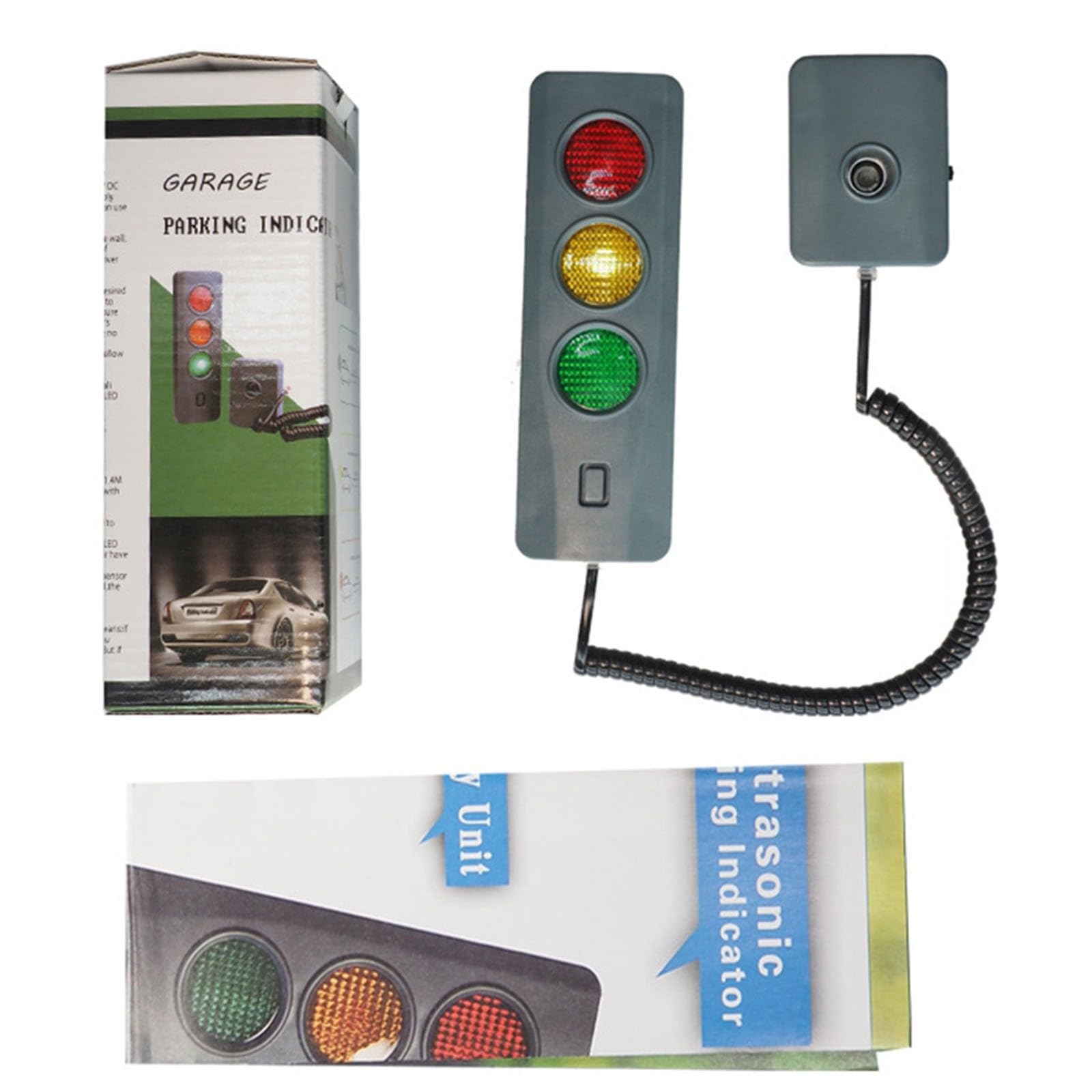 Sensore di parcheggio per Garage Ausilio per parcheggio in Garage, Indicatore di Arresto per Auto Wireless Assistente per Sicurezza del parcheggio per parcheggio Senza incidenti