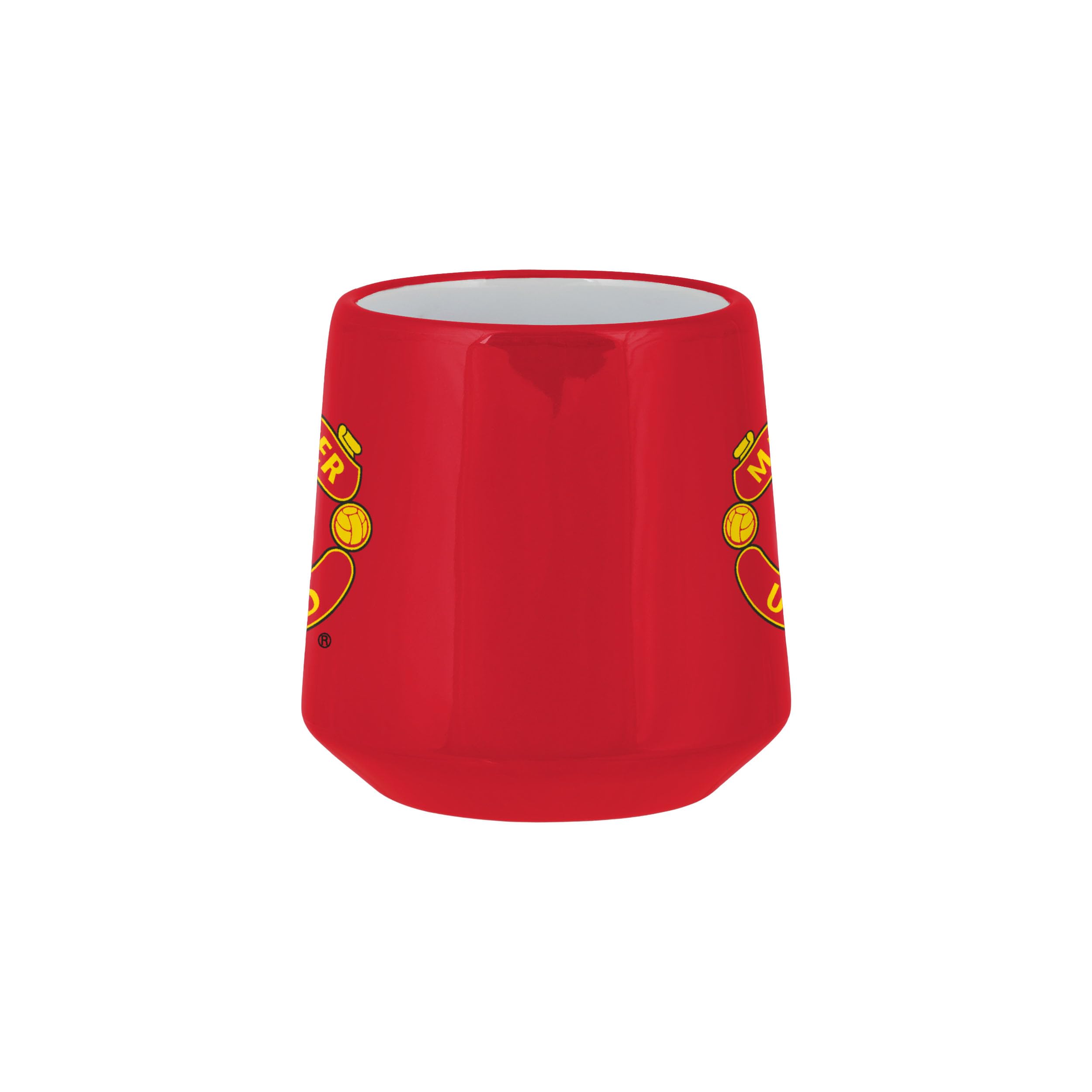 FOCO Taza con base grande roja con licencia oficial del Manchester United FC
