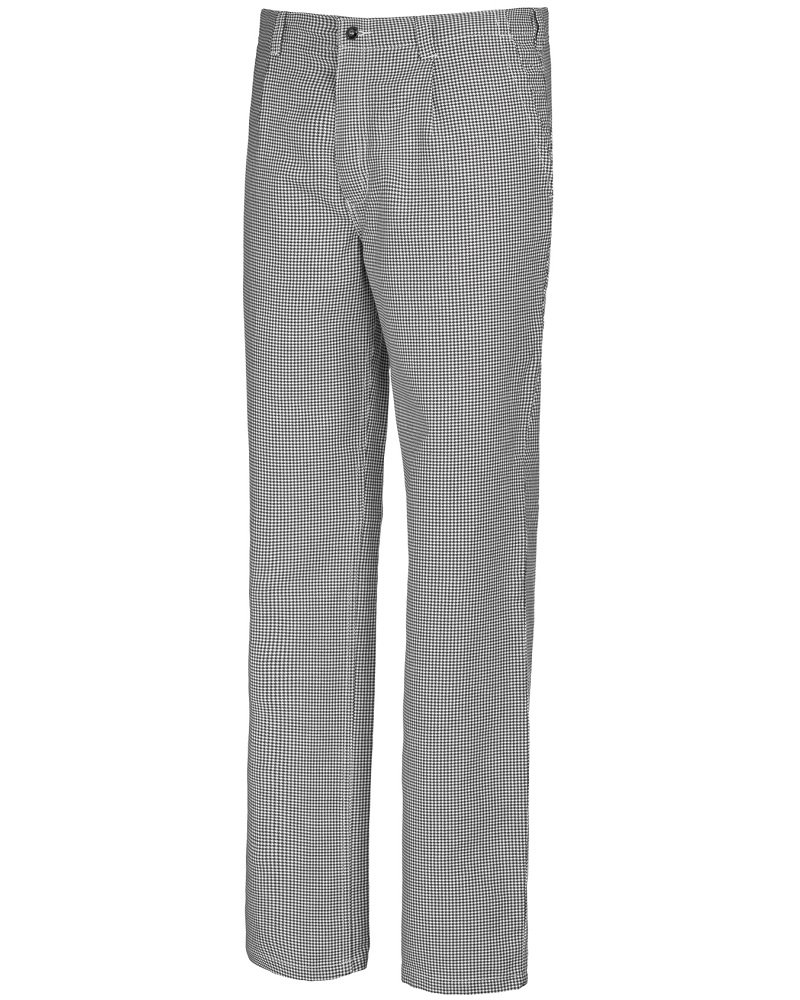 BP 1353-910-18-62, Chef's/baker's trousers, with pleats and pockets 220,00 g/m², Pure cotton blue-white dogstooth check, 45/46