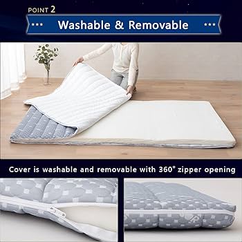 Morton マットレス Amazon.com - EMOOR Foldable Hybrid Futon Mattress, High