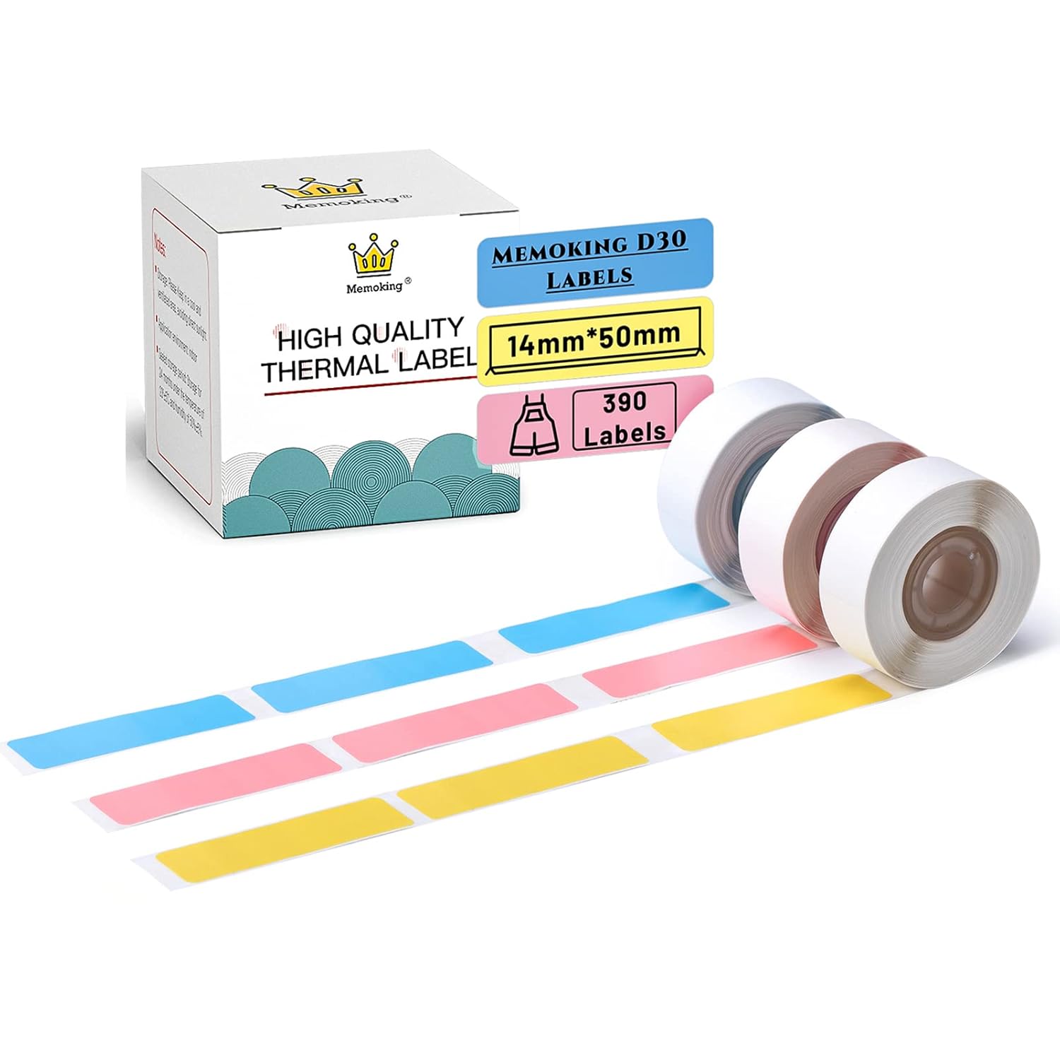 D30 Label Label Maker Paper Blue/Pink/Yellow Label Thermal Printer