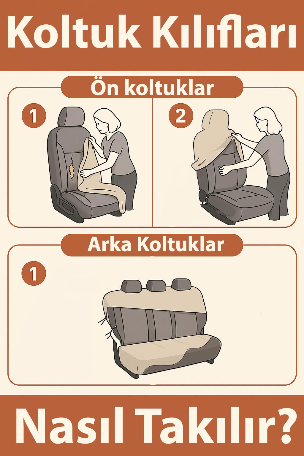 Kusursuz oturan Skoda Scala ile uyumlu oto koltuk kilifi ile konforu dorukta yasayin Gri