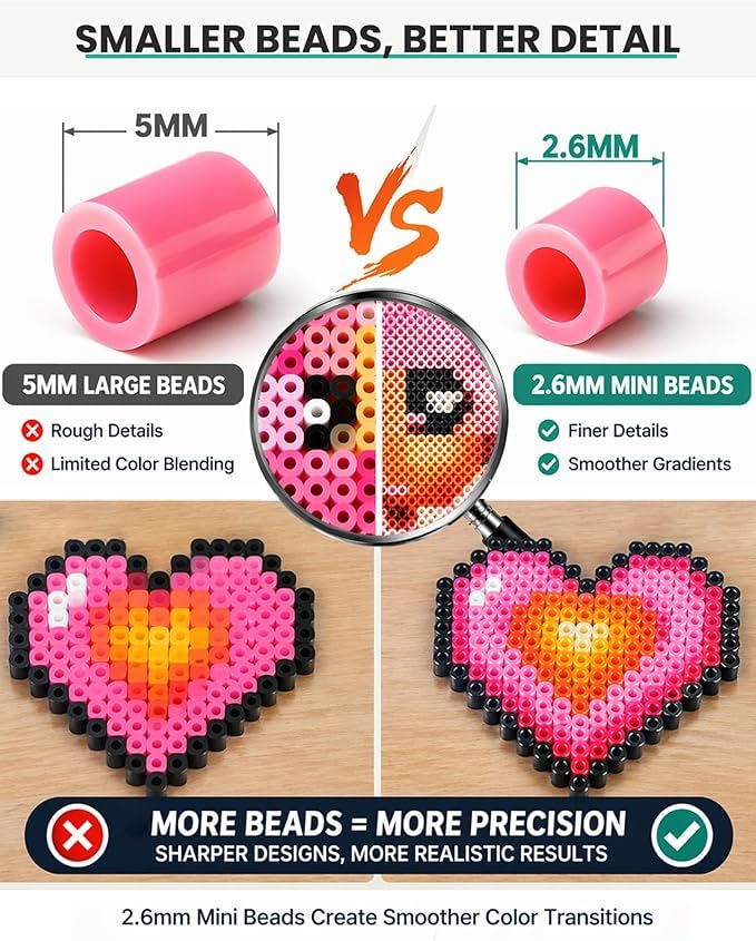 KHOLAD 12000+ Beads 24 Colors 2.6mm DIY Craft Set - Image 5