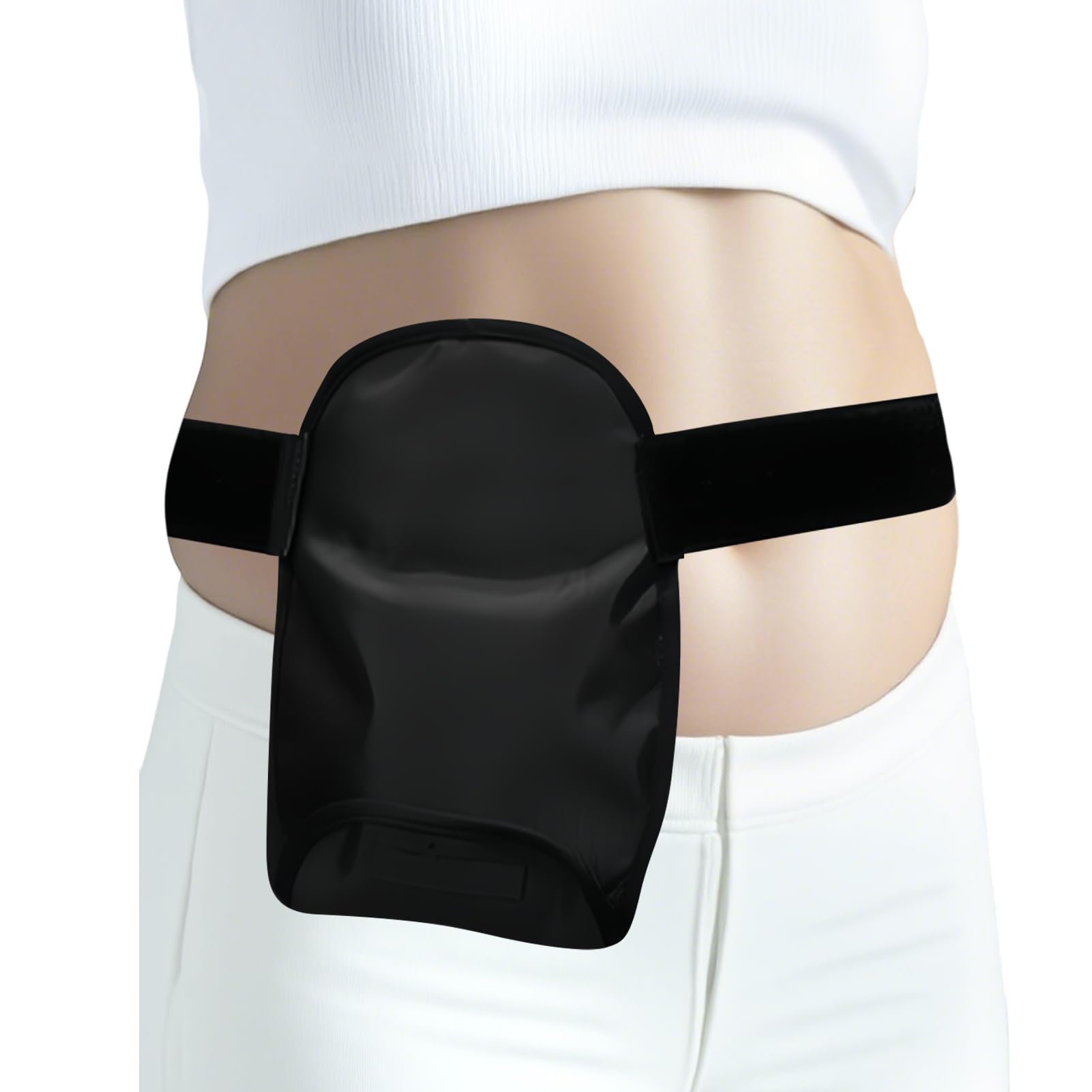 Jeukwud Waterproof Ostomy Bag with Adjustable Elastic Fixation Band, Ostomy Bag, Covers Waterproof Colostomy Bag, Reusable Washable Colostomy Bag Covers Protector-image-20