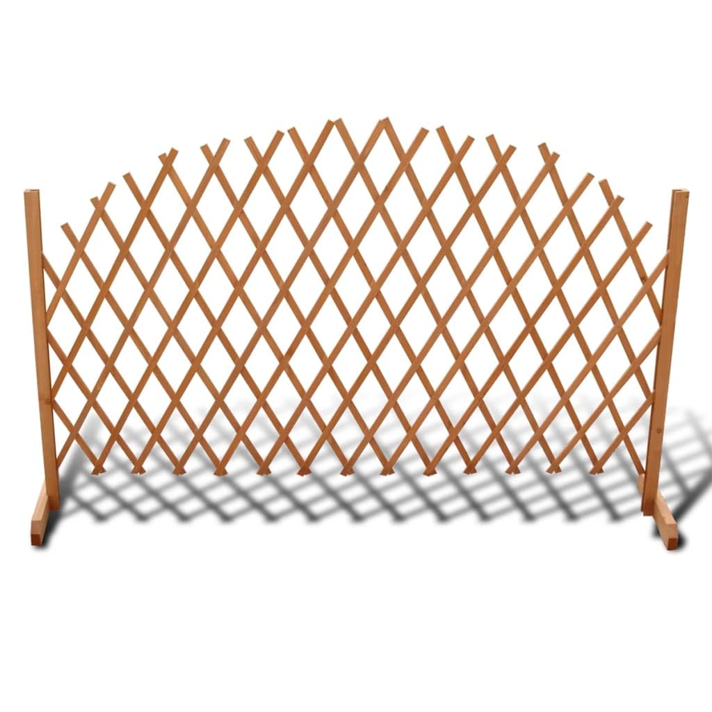 Valla de enrejado de madera maciza, 180 x 100 cm, elemento de valla resistente a la intemperie, accesorio de jardín, protección visual, panel de madera, ampliable para jardín, terraza