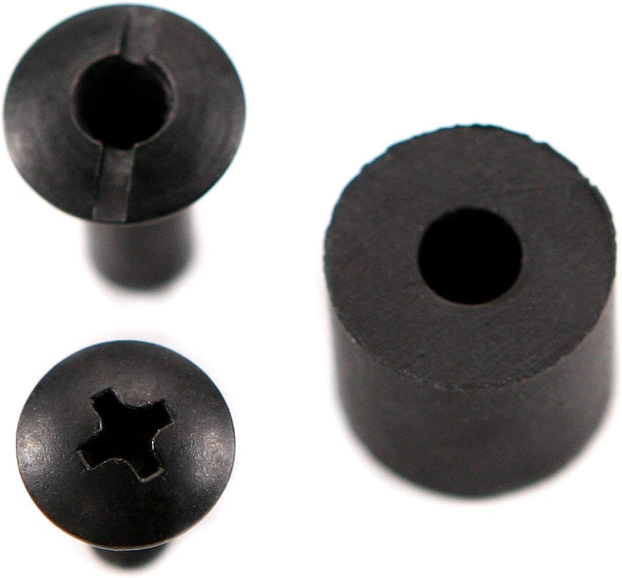 [12 Pack] HolsterSmith Holster Retention Assemblies - Black Chicago Screw Slotted Post Truss Head Design - (3/8, 1/2, 5/8 Inch) - for KYDEX 1-Piece Foldover & Taco-Style Holsters