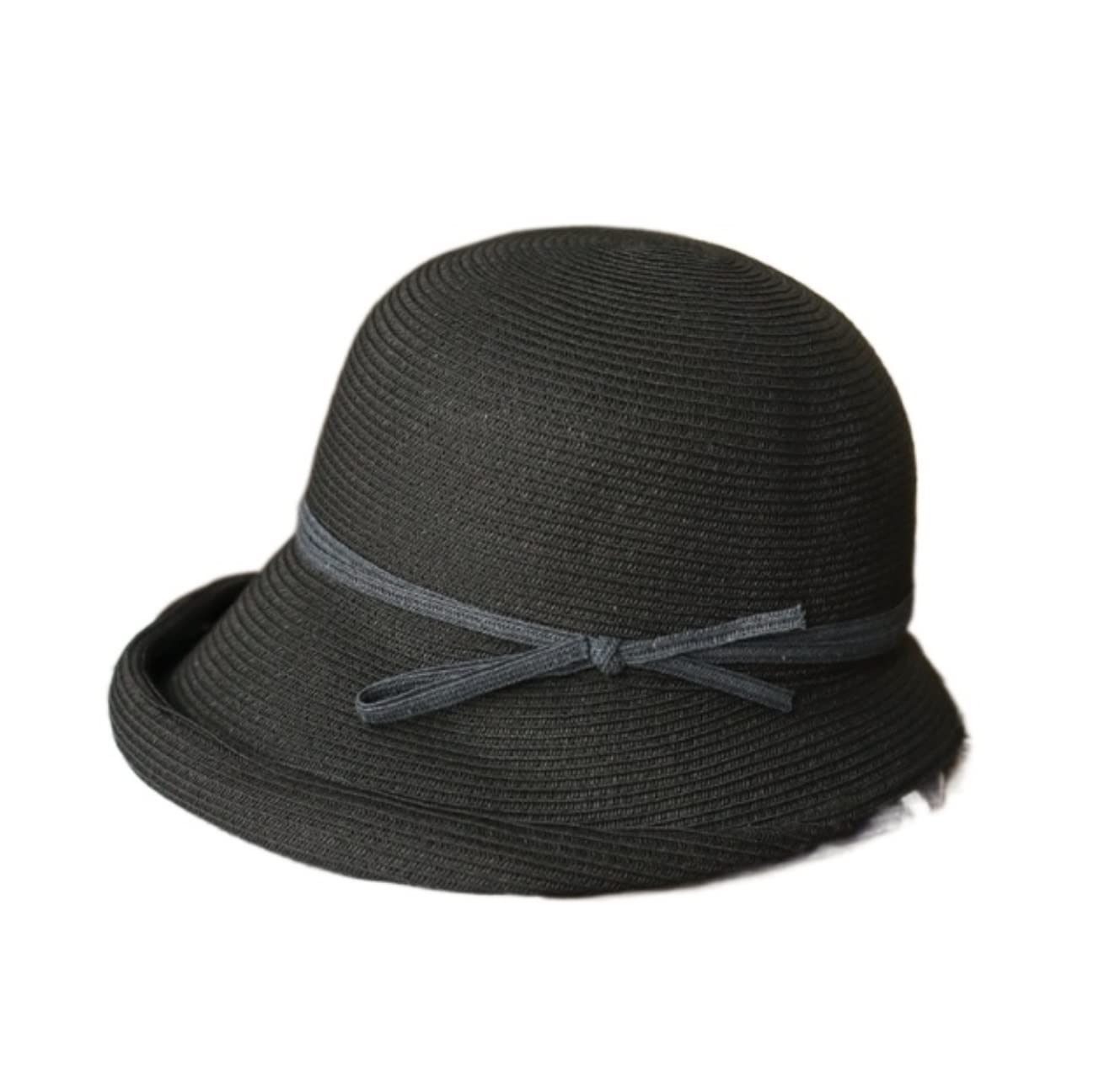 LNNSHX Sombrero de Playa para Mujer Protección de Paja de Verano con ala Flexible para el Sol para Mujer (Blauw: Bruin Tamaño 58-60 cm) (Beige 7 1/87 3/8) (BR