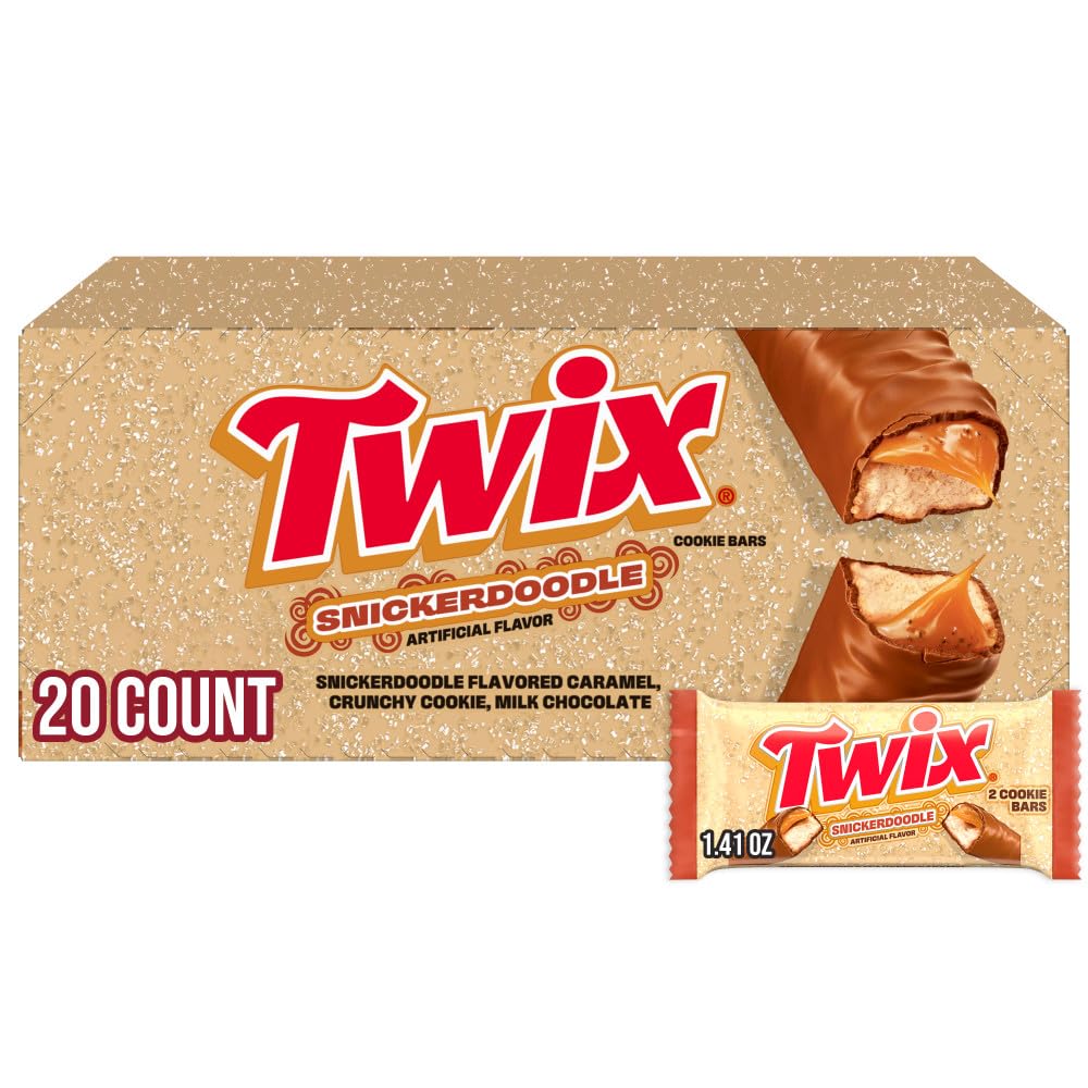 Amazon.com : TWIX Snickerdoodle Cookie Cinnamon Caramel Shortbread