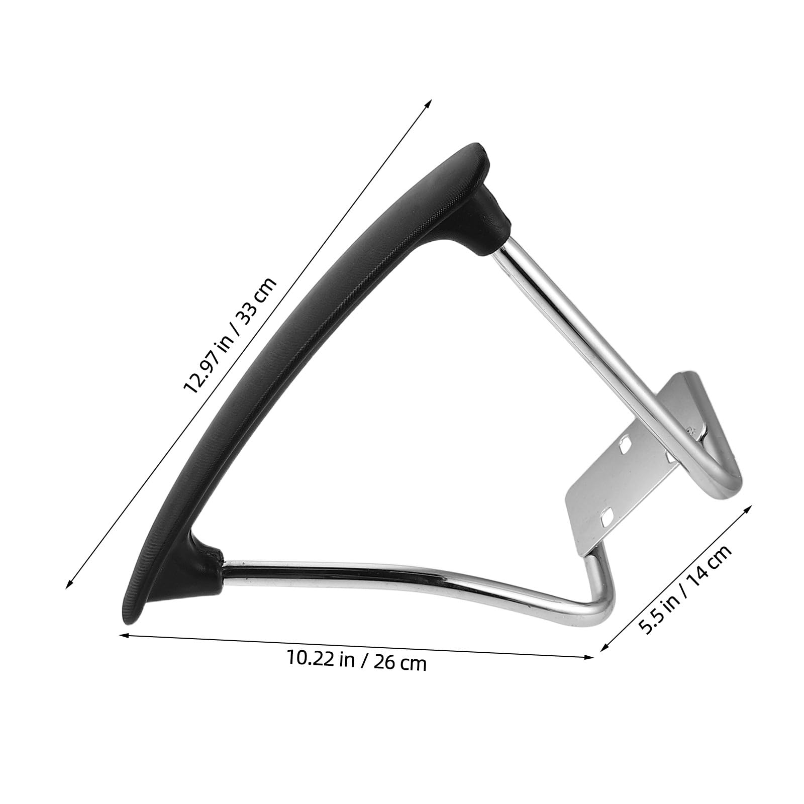 HEMOTON Reposabrazos de Repuesto Juego de 2 Diseño Ergonómico, Material Acero Inoxidable y PP, Compatibles Sillas para Oficina y Gaming, para Silla de Oficina