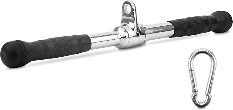 Yes4All Cable Machine Attachment, D Handles & Straight Bar for Rows