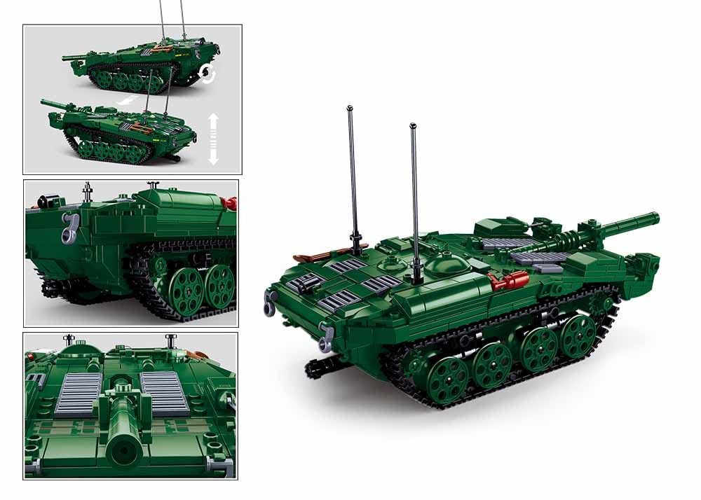 Sluban M38-B1010 ModelBricks-STRV103 Main Battle Tank 692PCS