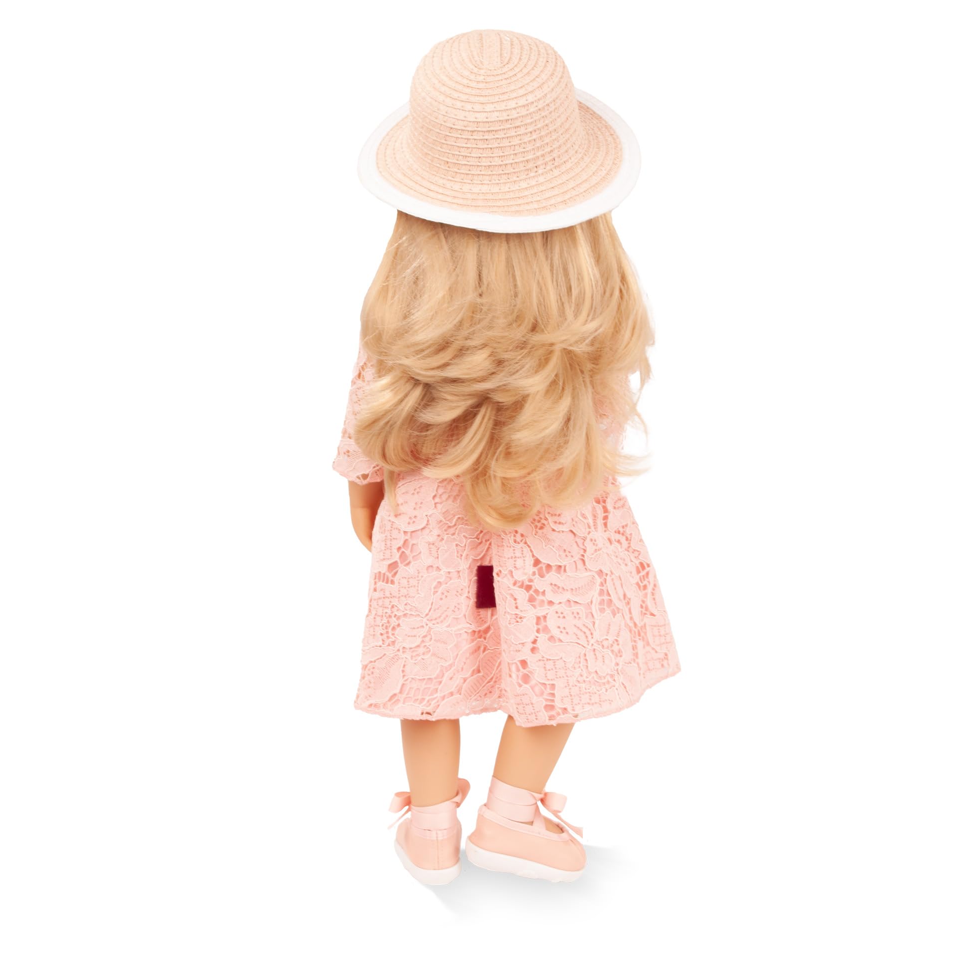 Götz 2666113 Happy Kidz Ella Puppe 50 cm Multigelenk-Stehpuppe | 6-tlg, für Kinder ab 3 Jahren, blonde Haare, graue Augen, 9 Gelenke, posierbar, frisierbar, Vinylhartkörper