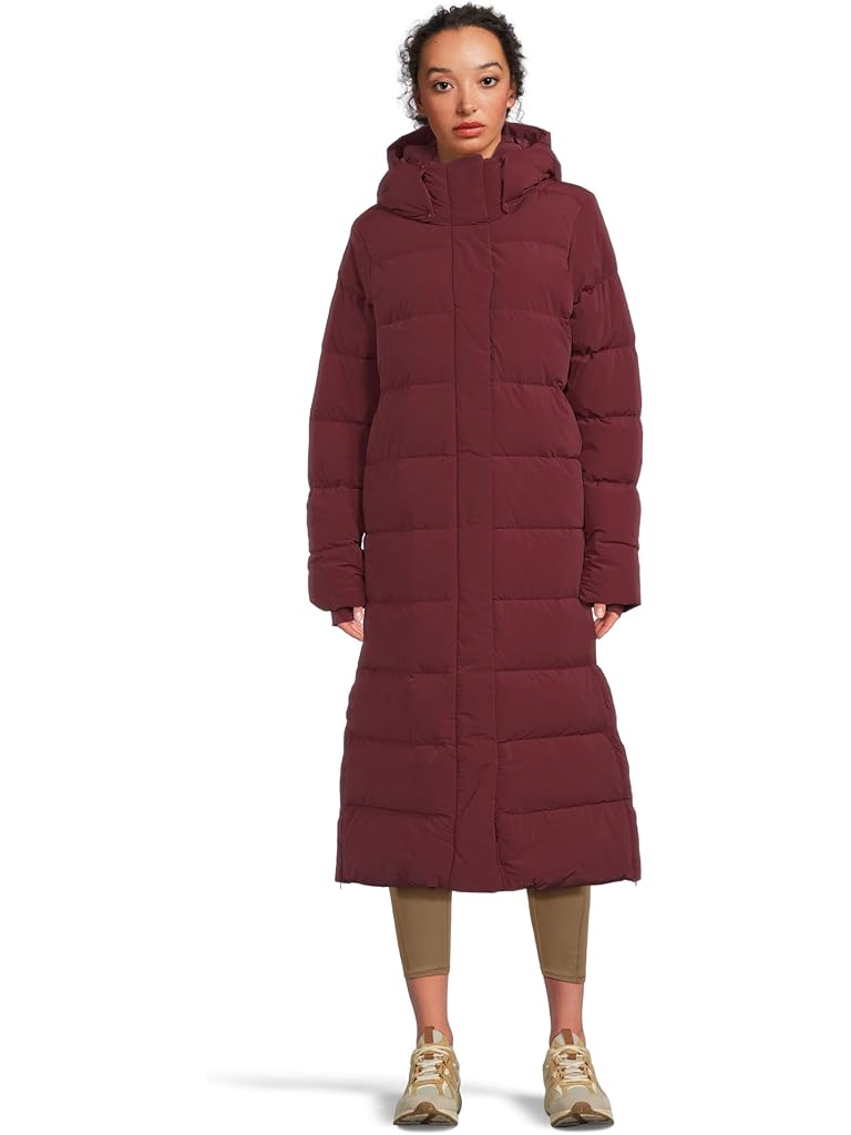 Brown Columbia Amaze Puff Long Hooded Jacket