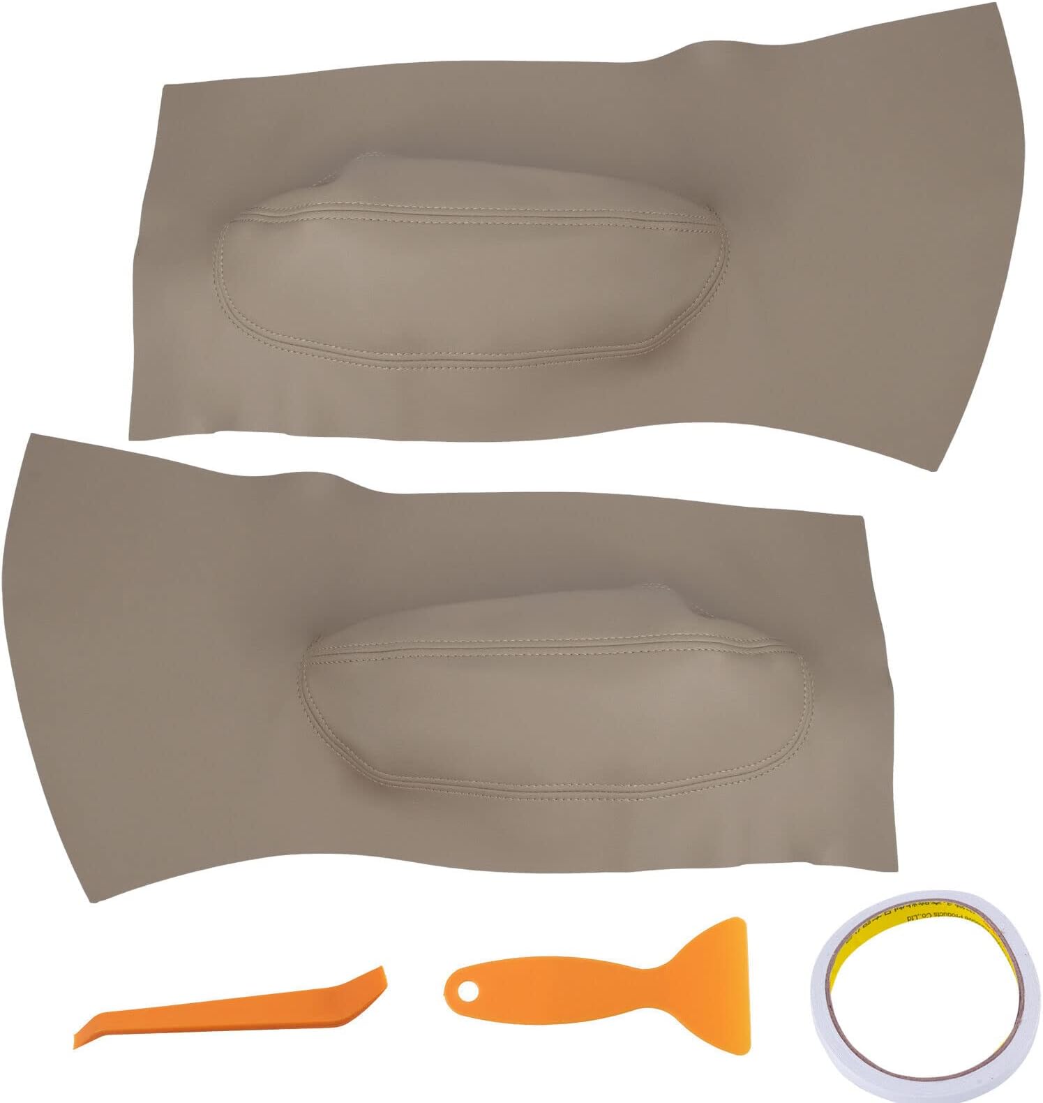 for 1998-2010 Volkswagen Beetle Door Panel Insert Cards Leather Synthetic Beige 710359818712 Model_TRD-RST-6670