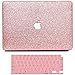 Produktbild Belk Hülle für MacBook Air 13 2020 2019 2018 Freisetzung A2337 M1 A2179 A1932, Funkelnd PU Leder Beschichtet Plastik Hard Case mit Tastaturabdeckung Cover mit Touch ID & Retina, MacBook Air 2020 Case