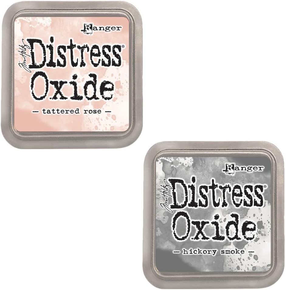 Set of 12 Pigment and Dye Fusion Inks with Felt Pad | Matte Finish | Ranger Distress Oxide - Designed by Tim Holtz | Kit Number 3 | Approx. Size 3“ x 3” (7.6 x 7.6 cm)
