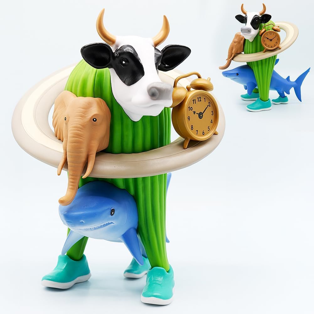 18cm Italian Brainrot Action Figures Set Detachable Italian Brainrot Desk Toys Tralalero Tralala, Tung Tung Tung Sahur Shark, Cattle and More | Collectible Hybrid Creature Toys for Kids & Adults - Image 4