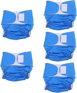 GLEAVI Fraldas Para Incontinência 5 Peças Calcinhas Calcinhas Para Maternidade Fraldas Para Idosos Calças De Plástico Capas De Fraldas De Plástico Fraldas
