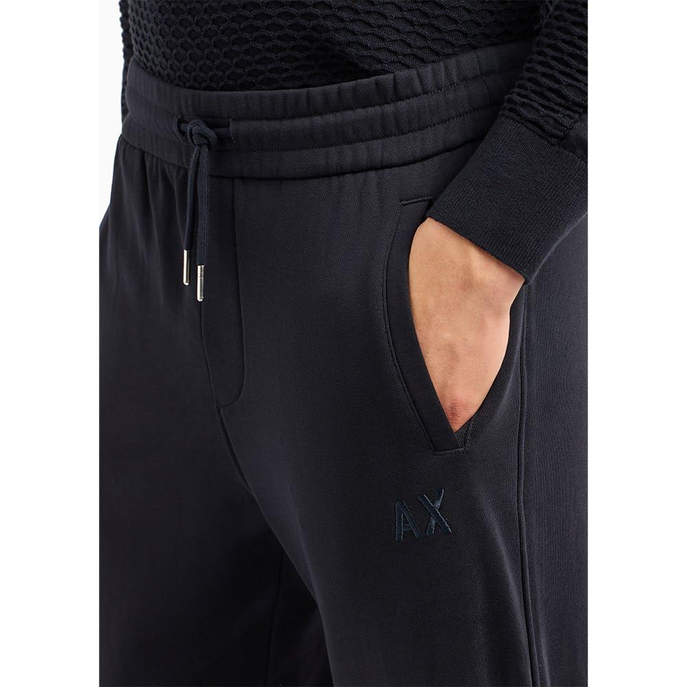 Armani Exchange Pull Up Logo Tape Fleece Jogger Pant - Spodnie dresowe Mężczyźni