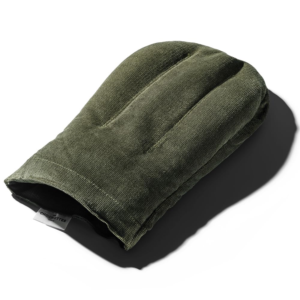 Moufle d'Auto-​Rééducation en graines de lin, dispositif médical breveté conçu avec des kinésithérapeutes - Gant arthrose de la main - Compresse chaud/​froid micro-​ondes - Fabriqué en France - 34x22 cm