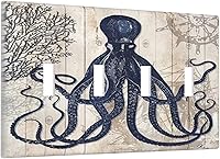 Vista 48 de Cubierta de interruptor de luz de palanca de hojas tropicales negras y doradas, hoja de palmera, decoración de 1 cuadrilla, placa frontal eléctrica