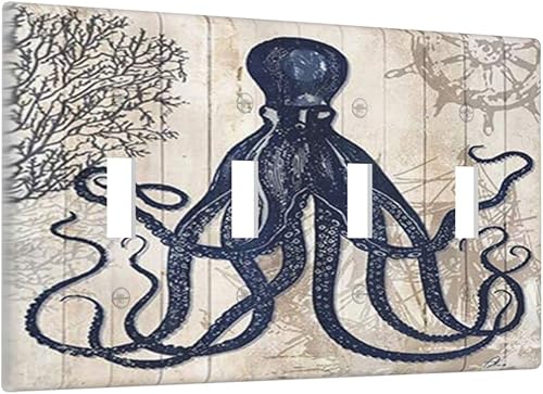 Miniatura 48 de Cubierta de interruptor de luz de palanca de hojas tropicales negras y doradas, hoja de palmera, decoración de 1 cuadrilla, placa frontal eléctrica