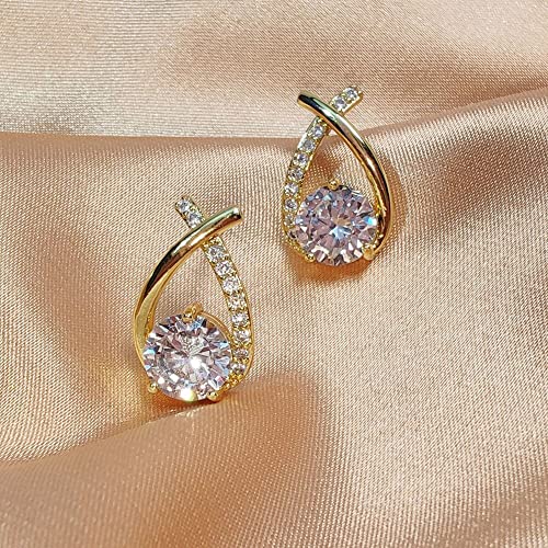 Boucles d'oreilles Pentagramme anti-ternissement en zircon brillant