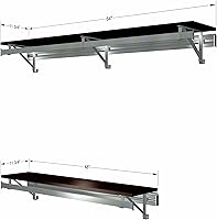 Vista 27 de RCMBY Elite 80" Top and Bottom Shelf Rod kit with Long Hang White Closet System