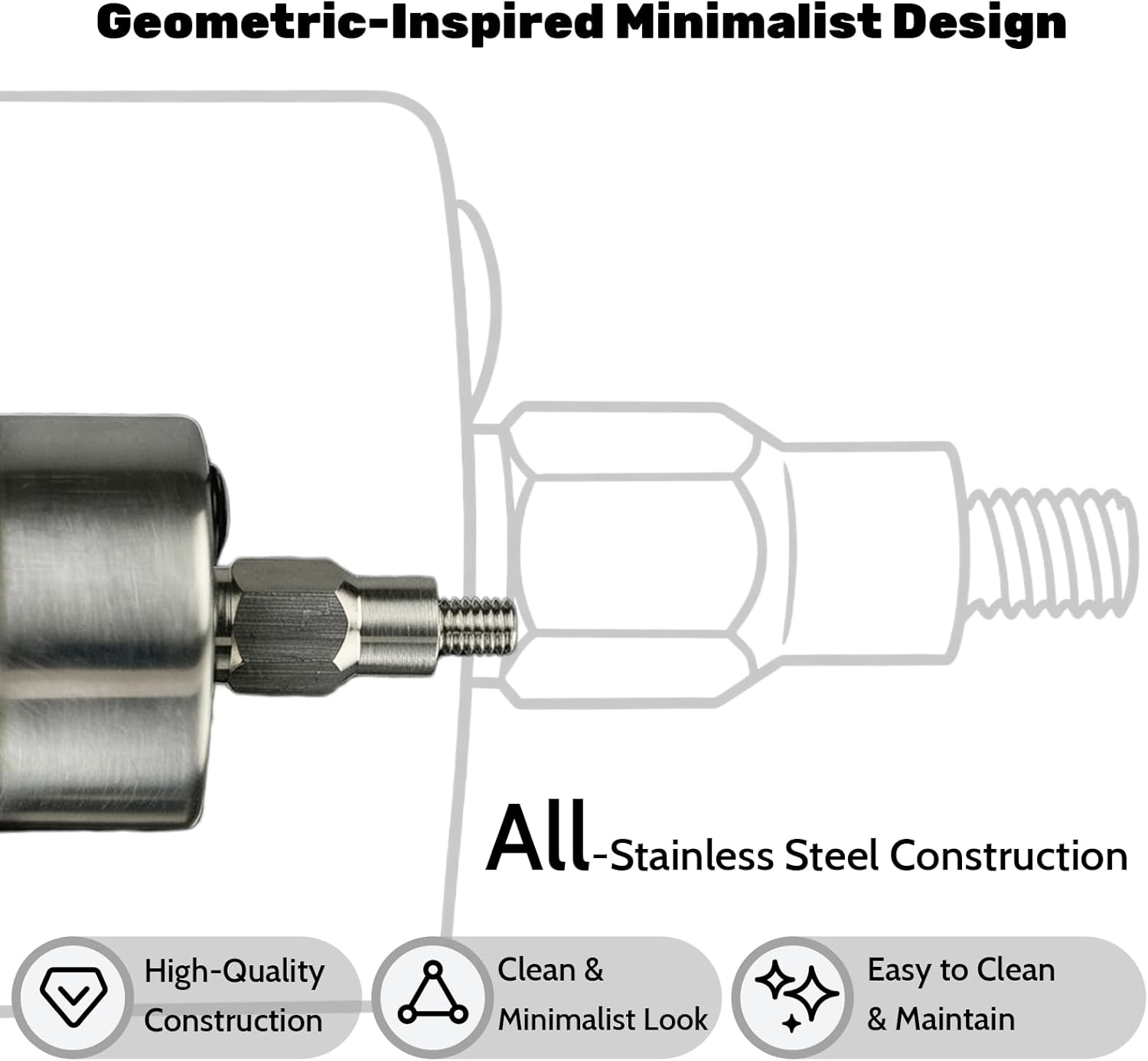 Upgrade E61 Group Head Pressure Pump Gauge Compatible with Faema, Rocket, ECM, Lelit,Expobar, and Similar E61 Espresso Machines – Brew Accessory