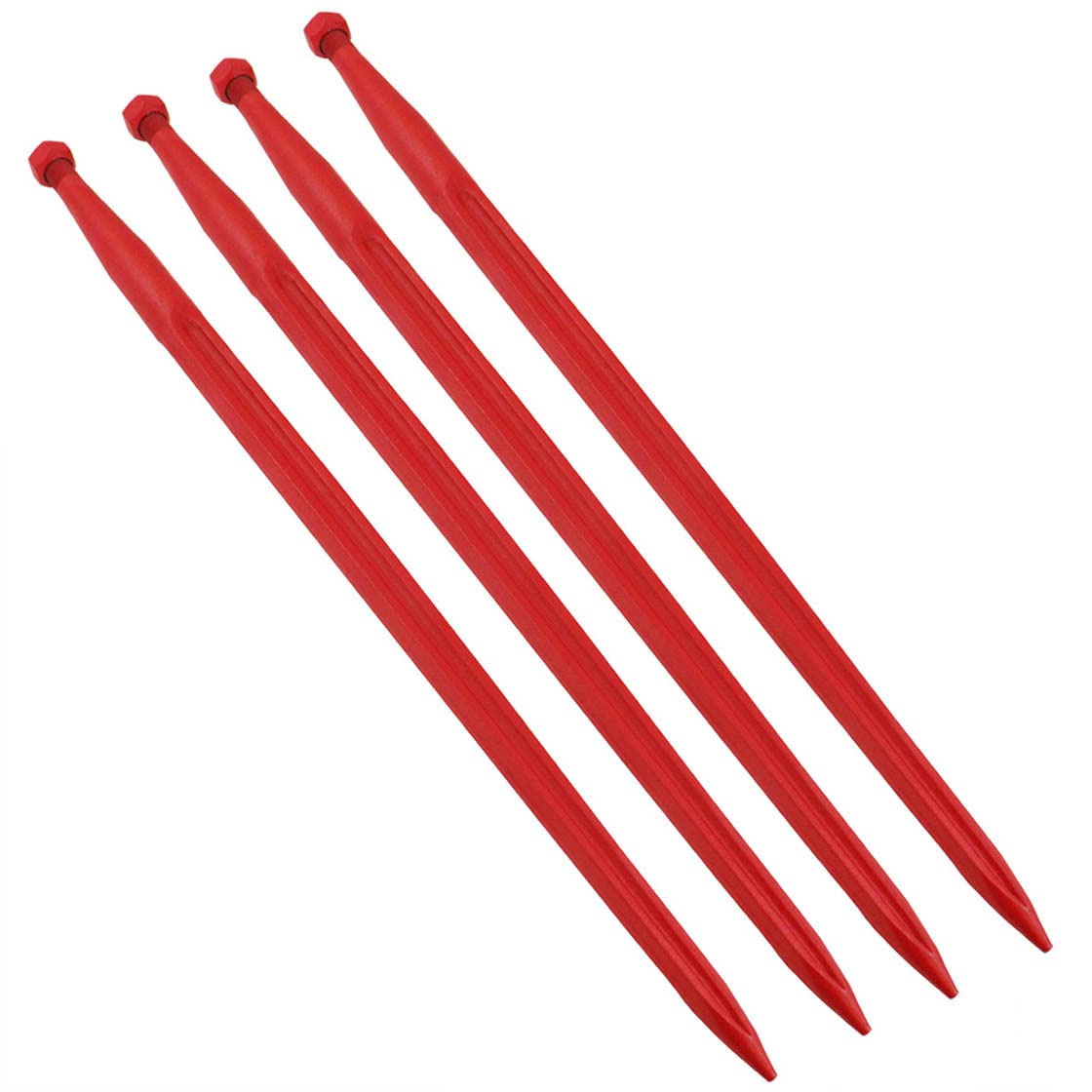 Frontladerzinken | 1000 mm | M22 Gewinde | von SHW | 4 Stück | Großballenzinken | Zinken | Frontladerspieß | Ballenspieß | Schwerlastzinken | Traktor | Schlepper | Ballengabel