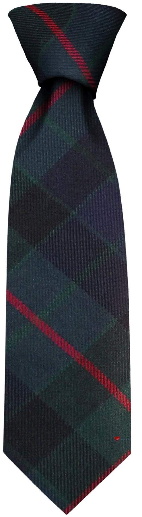 I LUV LTD Gents Neck Tie Gunn Modern Tartan Lightweight Scottish Clan Tie