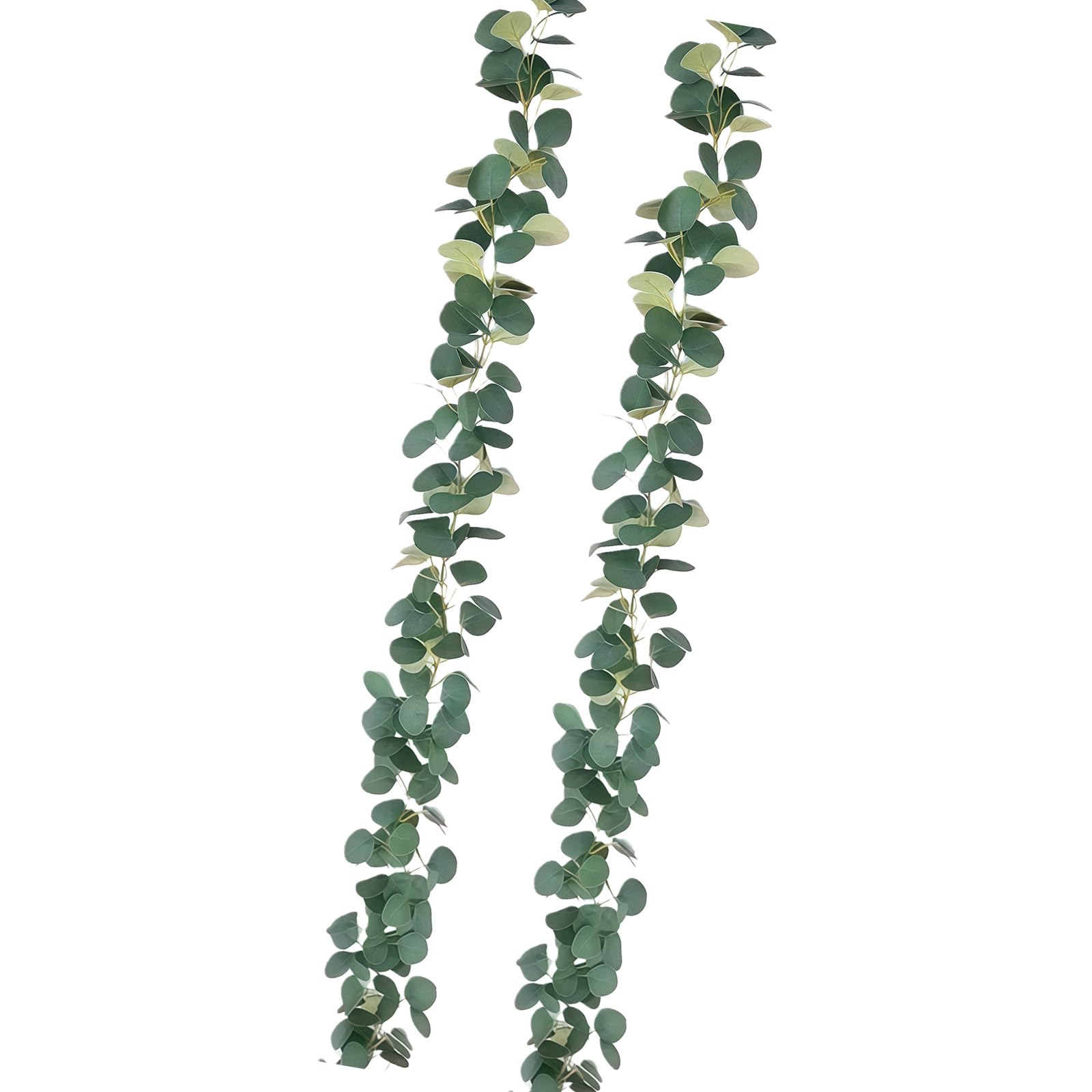 Xjdzineq Realistic Eucalyptuses Vine Garlands with Warm White Fairies Lights for Holiday Mantels Staircase Table Decors Christmas Tree Eucalyptuses Branch