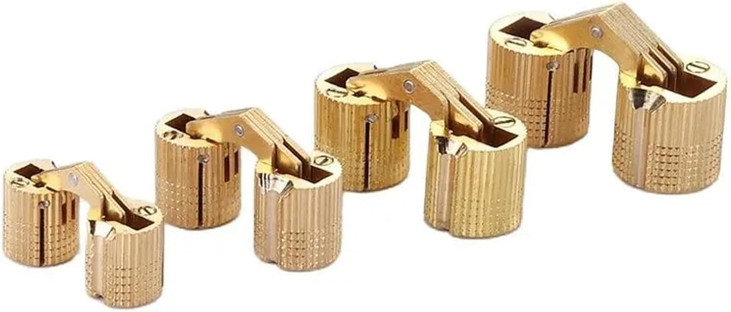 8mm-18mm Cylindrical Hidden Cabinet Door Hinges Hardware 2Pcs(A3)