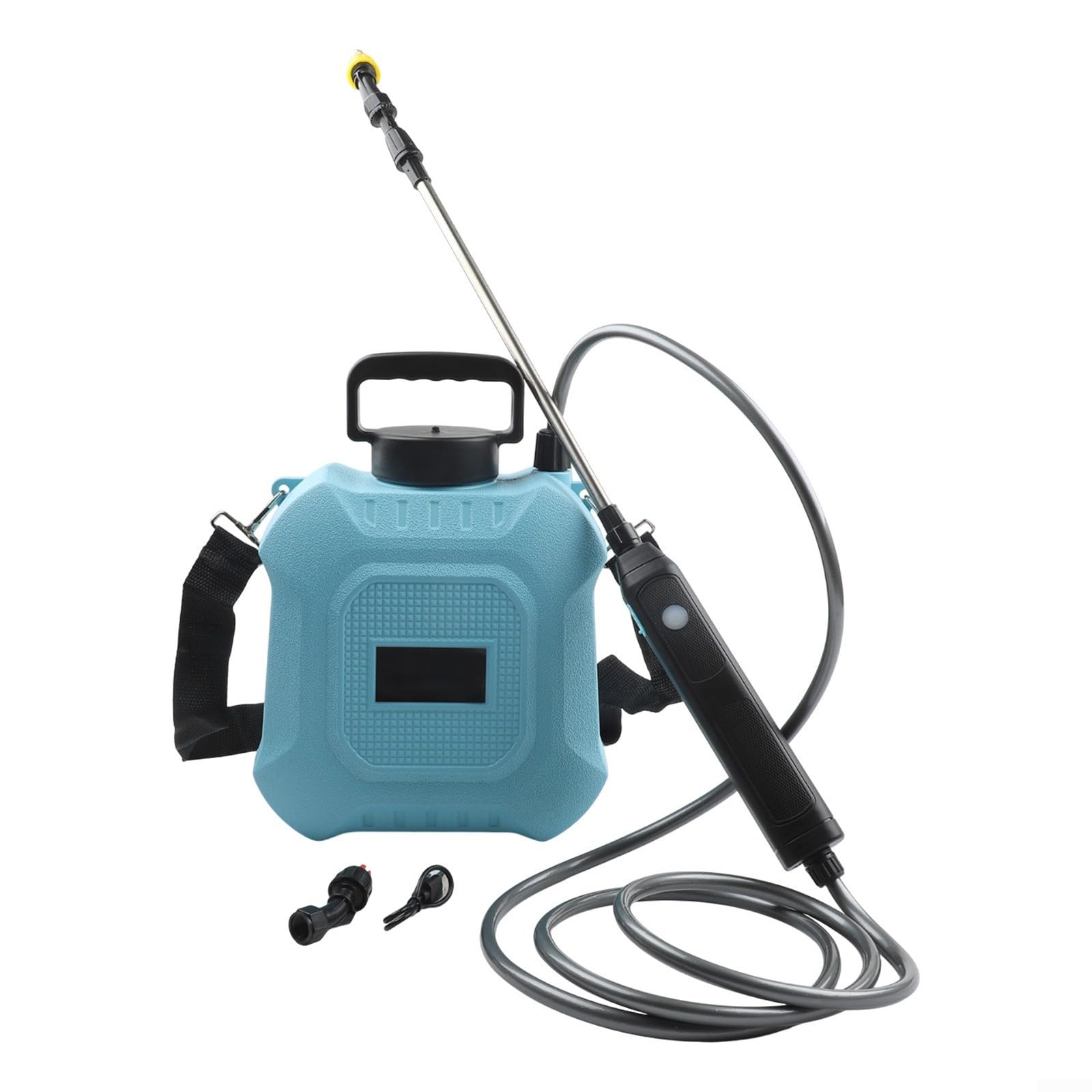 Elektryczny opryskiwacz ogrodowy, 5 l, USB, z regulowaną różdżką, do pielęgnacji trawnika, ochrony roślin, niebieski, 5 l