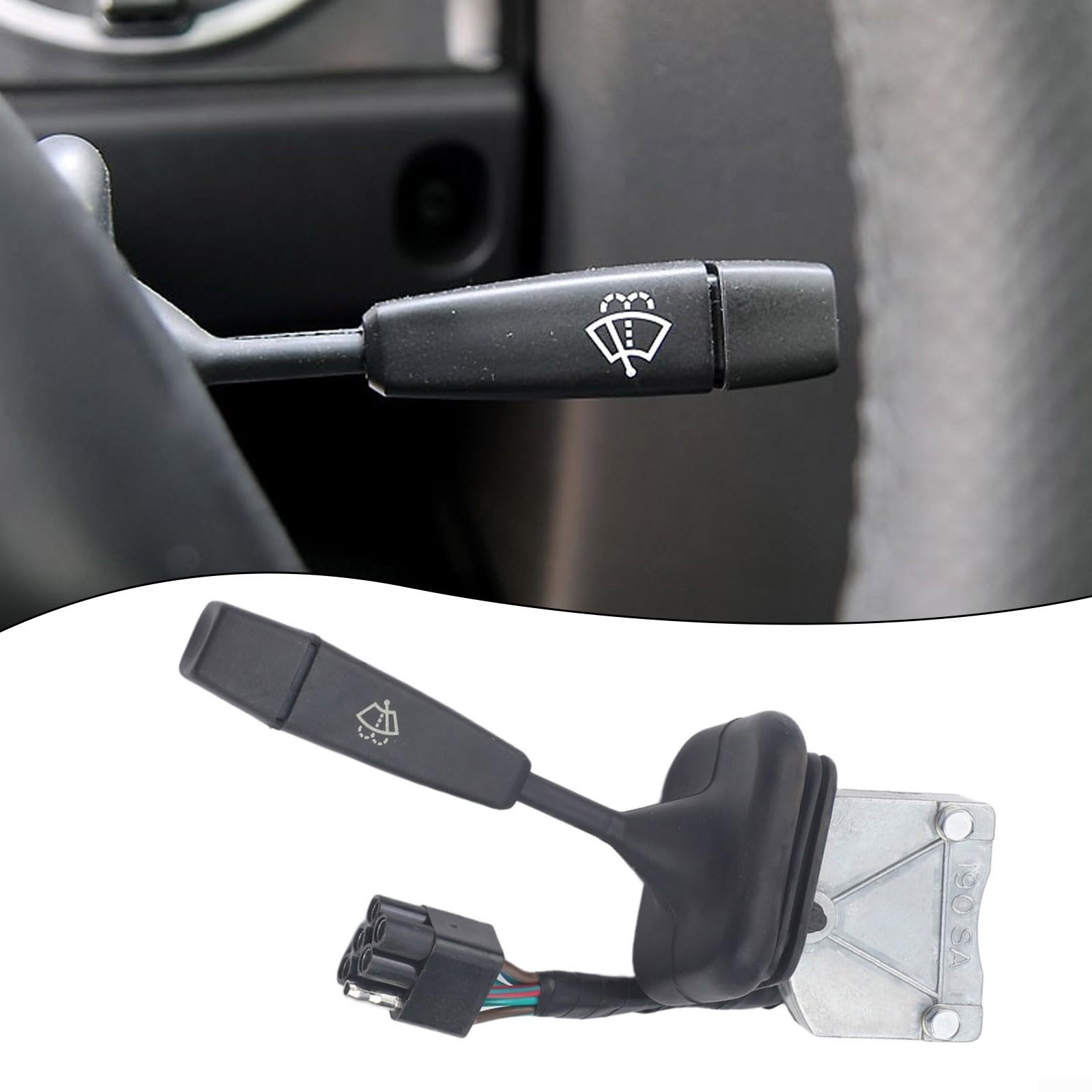 PRC7370 Interruttore lavavetri tergicristallo di ricambio in plastica compatibile con Land Rover Defender 90 110